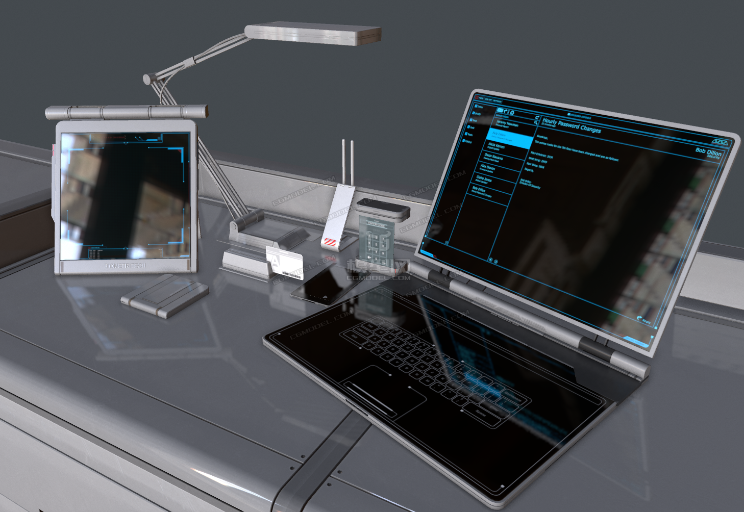 未來已至 高科技電子設(shè)備辦公用品的科幻簡(jiǎn)約風(fēng)潮